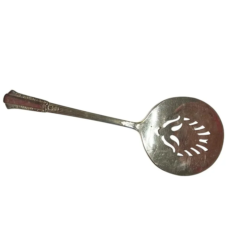 Vintage 1940's Silverplated Tomato server Treasure pattern by International IS